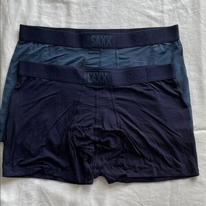 SAXX Men's Boxer Briefs - Dark Blue and Navy - (2) New - No tags
